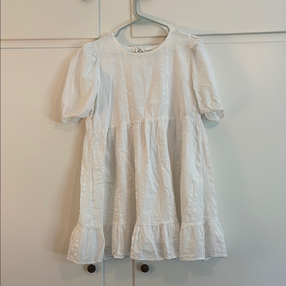 Aritzia Sun.deh White Puff Sleeve Sundress Size S